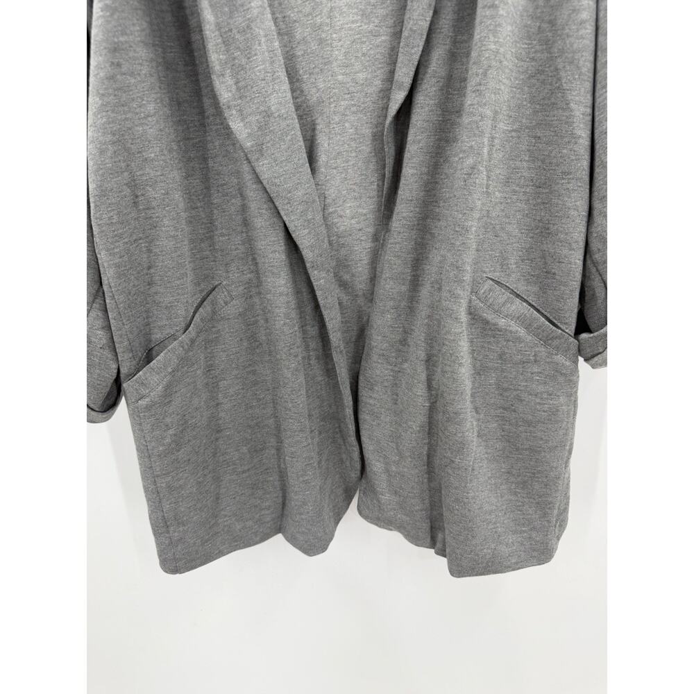 Torrid NWT Heather Grey Jersey Roll Sleeve Blazer 4X - Picture 6 of 13